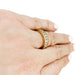 Ring 57 Cartier ring, “Sérénade”, yellow gold, platinum and diamonds. 58 Facettes 30931