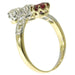 Bague 50 Bague avec diamants et rubis 58 Facettes 16077-0041