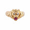Bague 61 / Or Jaune / Rubis BAGUE "LION" OR, DIAMANTS & RUBIS 58 Facettes BO/220049/NSS