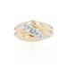 Ring 44 Used gold wave diamond ring 58 Facettes 21-189D