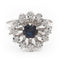 Bague 57 Bague Marguerite Or blanc Saphir 58 Facettes 2283188CN