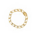 Bracelet Flat mesh bracelet Yellow gold 58 Facettes 1984331CN