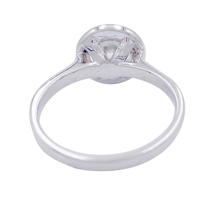 Bague 53 Bague solitaire diamant, or blanc. 58 Facettes 32246