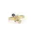 Ring 54 / Yellow / 750‰ Gold Toi & Moi Sapphire and Diamond Ring 58 Facettes 220173R