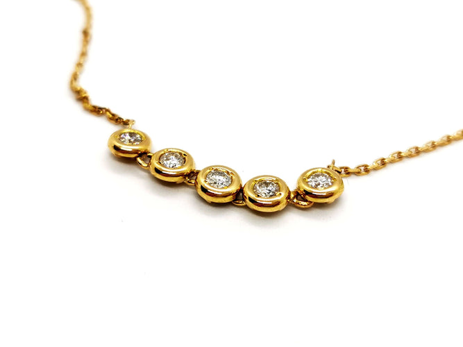 Collier Collier Or jaune Diamant 58 Facettes 1100240CD