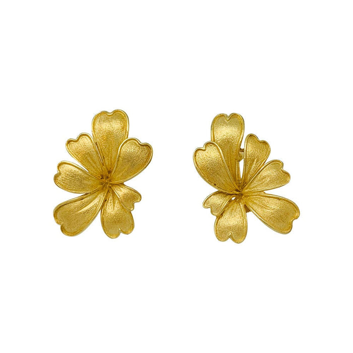 Boucles d'oreilles Boucles d'oreilles, "Feuillage", or jaune. 58 Facettes 31273