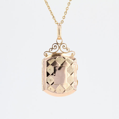 Pendentif Pendentif ancien ouvrant en or rose 58 Facettes 21-800