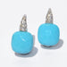 Earrings Pomellato Capri model earrings in white gold and turquoise 58 Facettes