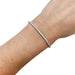 Bracelet "Tennis" line bracelet, white gold, diamonds. 58 Facettes 30788