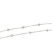 Necklace Gutter necklace in white gold, diamonds. 58 Facettes 31761