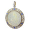 Pendentif Médaille Marie Art déco diamants et saphirs 58 Facettes 23191-0422