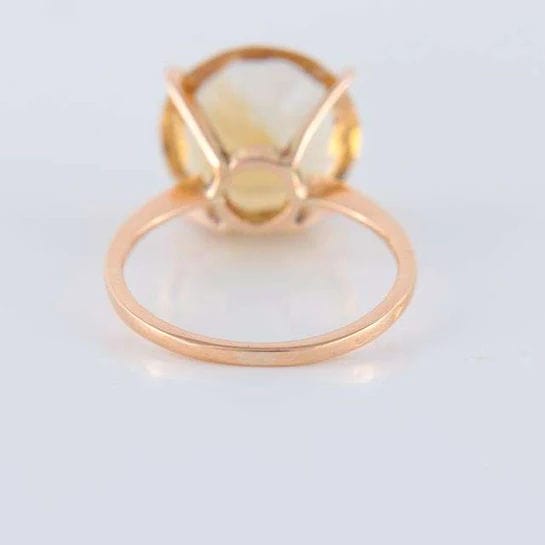 Bague Bague Citrine ronde 58 Facettes