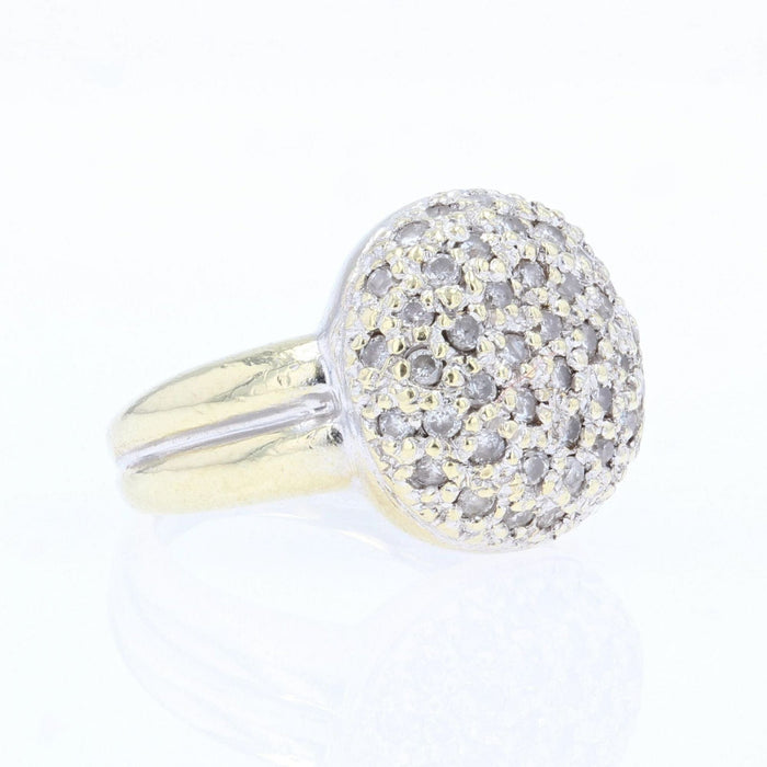 Bague 44 Bague occasion pavage de diamants 58 Facettes 21-189C