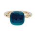 Ring 55 Pomellato ring, "Nudo Classic, white gold, pink gold, blue London topaz. 58 Facettes 31116D