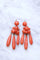 Boucles d'oreilles Boucles d'oreilles girandoles anciennes en or et goutte de corail 58 Facettes