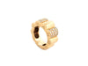 Ring 50 CHANEL ring profile of camelia 18k yellow gold diamonds 0.68ct 58 Facettes 254583