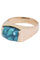 Bague CHEVALIÈRE TURQUOISE 58 Facettes 064911