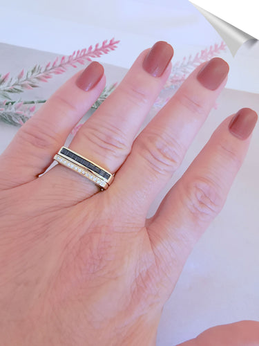 Bague Bague Saphirs Diamants 58 Facettes AA 1503