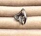 Ring Art deco style ring in platinum with diamonds 58 Facettes