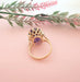 Ring Purple Rhodolite Garnet Ring 58 Facettes AA1609
