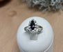 Ring 53 Marquise ring with sapphire and diamond 58 Facettes 20400000420