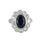 Bague 52 Bague Marguerite Saphir Diamants 58 Facettes EL2-48