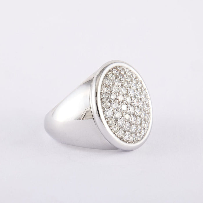 Bague 54 Bague Bouton Diamants 58 Facettes