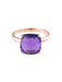 Ring 52 Amethyst Ring 58 Facettes