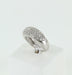 Ring 51 18K white gold ring with diamond paving 58 Facettes