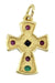 MODERN RUBY SAPPHIRE AND EMERALD CROSS Pendant 58 Facettes 051151