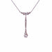 Necklace Art Deco platinum and gold necklace set with diamonds 58 Facettes