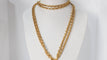 Collier Chanel - sautoir vintage en métal doré 58 Facettes 32118