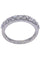 Bague 55 Demi alliance Or blanc Diamants 58 Facettes 079981