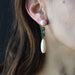 Earrings Coral angel skin and jade earrings 58 Facettes 22-194