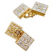 Cufflinks Boucheron cufflinks in yellow gold, diamonds. 58 Facettes 31095
