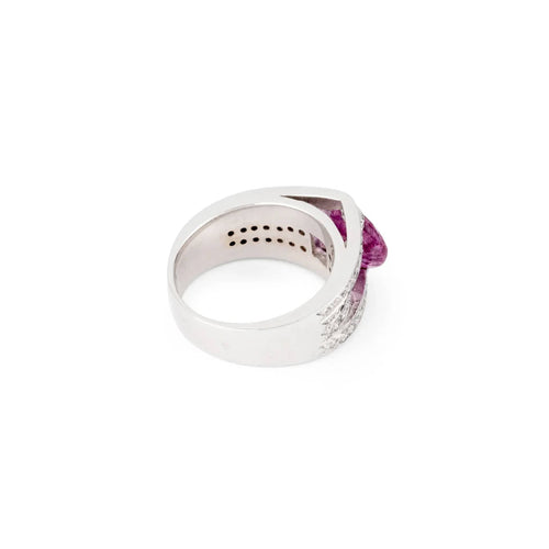 Bague 55 Bague Or Saphir Diamants 58 Facettes 1