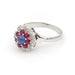 Ring 57 Marguerite Ring White gold Sapphire 58 Facettes 1628715CN