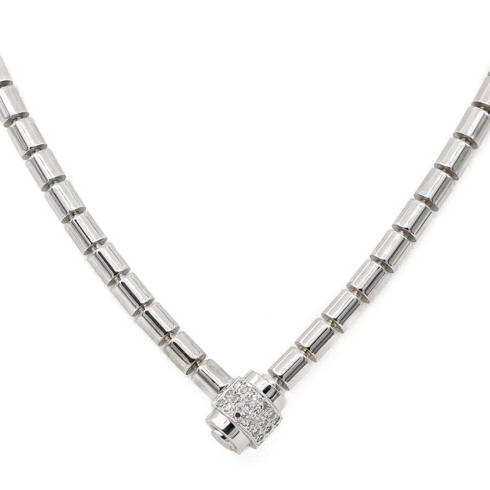 Collier Collier Or blanc Diamant 58 Facettes 2052871CN