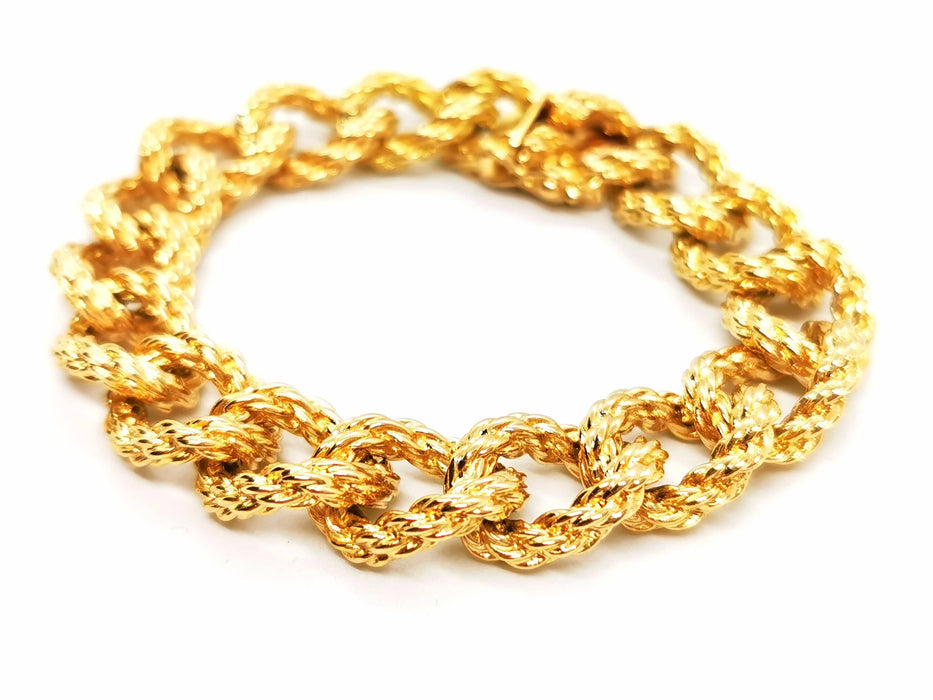 Bracelet Bracelet Maille torsadée Or jaune 58 Facettes 1649444CN