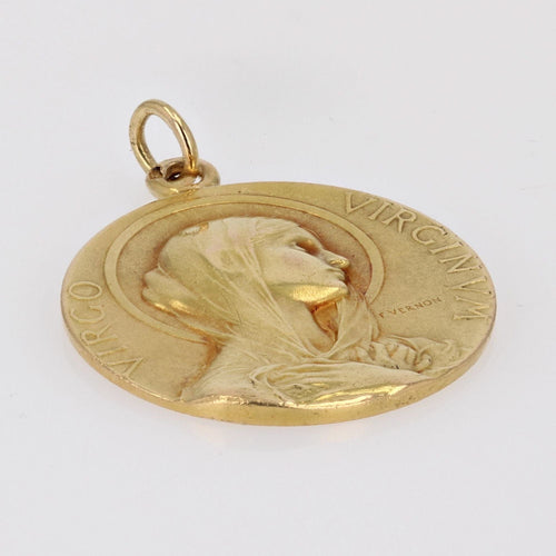Pendentif Médaille or Vierge Marie signée Vernon 58 Facettes 18-016D
