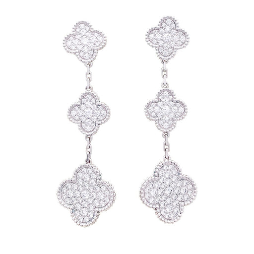 Earrings Van Cleef & Arpels “Magic Alhambra” earrings in white gold, diamonds. 58 Facettes 33549