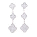 Boucles d'oreilles Boucles d'oreilles Van Cleef & Arpels "Magic Alhambra" or blanc, diamants. 58 Facettes 33549