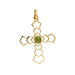 Pendentif Pendentif croix avec tourmaline verte 58 Facettes 31480