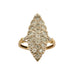 Ring 56.5 MARQUISE DIAMOND RING 58 Facettes BO/230057