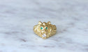 Lion Signet Ring Yellow gold and diamond 58 Facettes