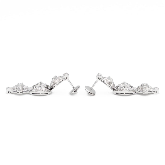 Boucles d'oreilles Boucles d'oreilles Art déco Or blanc Diamant 58 Facettes 1986224CN