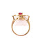 Ring Rubellite and diamond flower ring 58 Facettes Flower/R