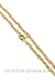 Fancy flat mesh chain necklace 58 Facettes 35701