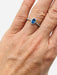 Ring Ceylon sapphire ring surrounded by brilliants 58 Facettes A 7454