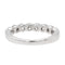 Bague 46 Bague Demi alliance Or blanc Diamant 58 Facettes 2107266CN